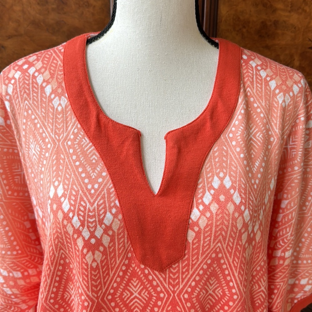 Dreams & Co Aztec Pullover Robe - Picture 3 of 13